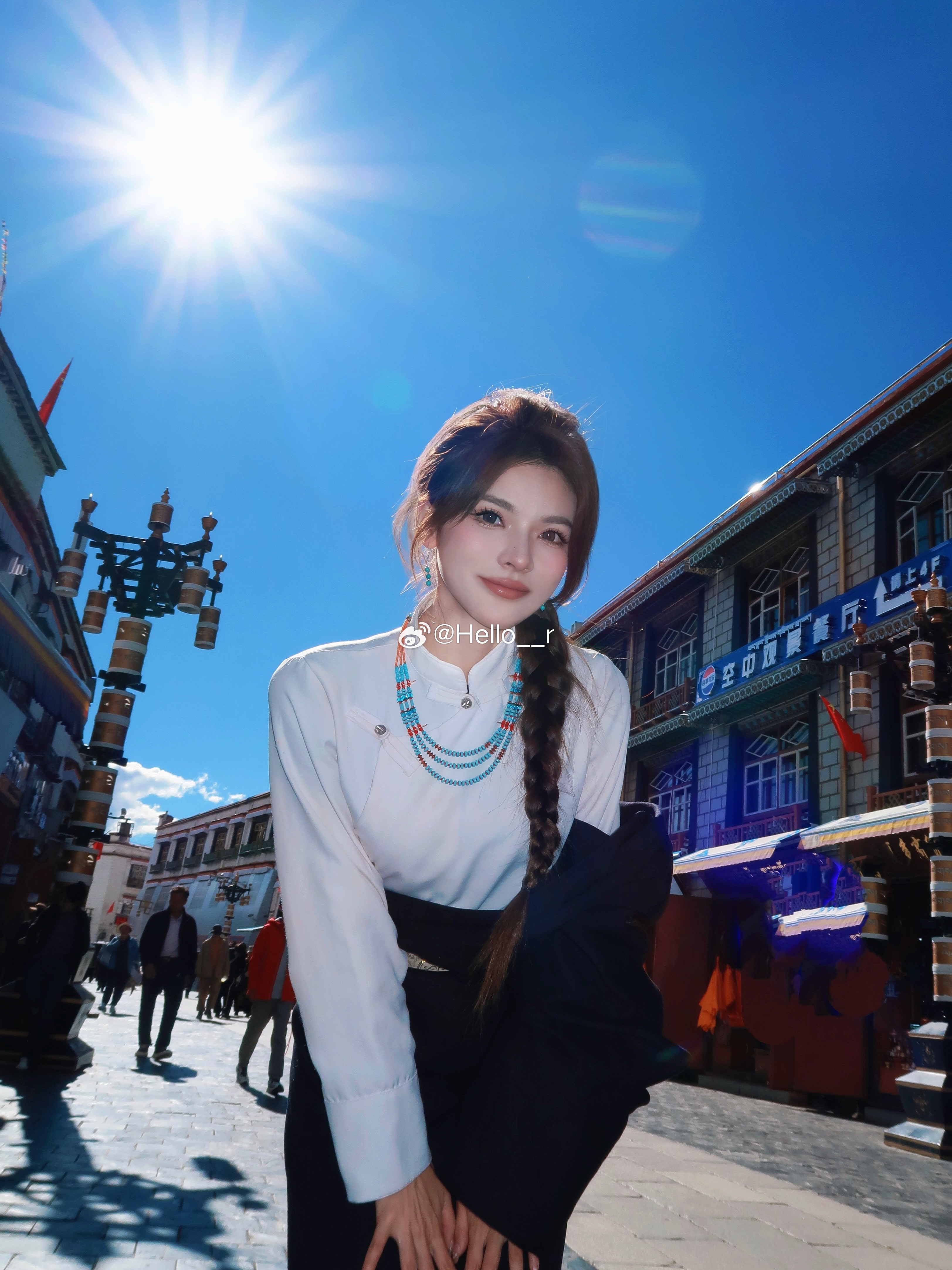 今天是藏族女孩🩵  ​​​