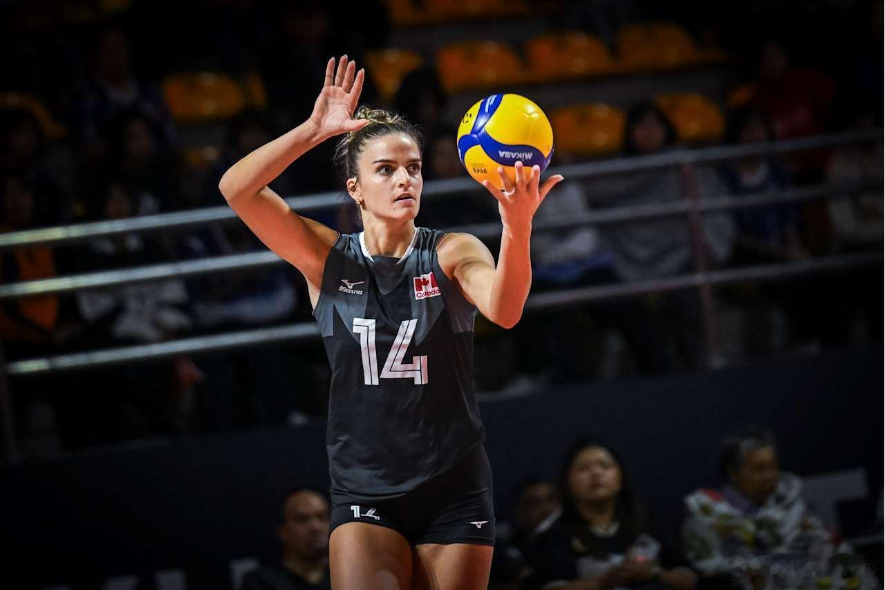2025年女排世锦赛 第25场，E组，呵叻，🇨🇦加拿大3-2西班牙🇪🇸（