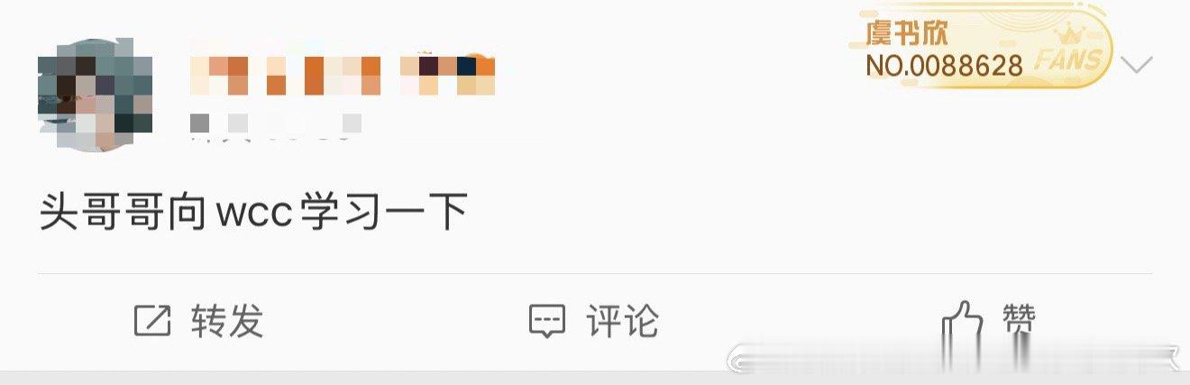 “头哥哥向wcc学习一下”