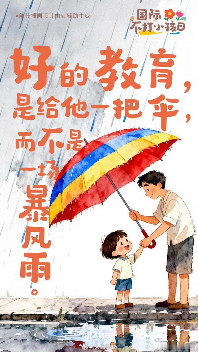 【国际不打小孩日：向体罚和暴力说“不”】当你打骂小孩，孩子可能不会停止爱你，但会