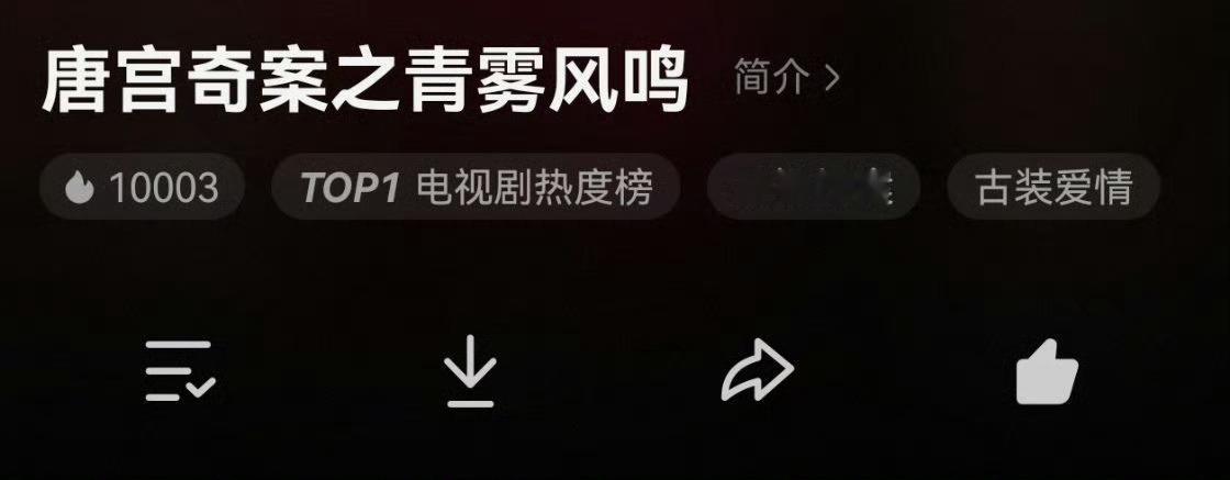 唐宫奇案开播三天破10000，白鹿🐮！！！！！ 2026年第一部破万剧，招商也