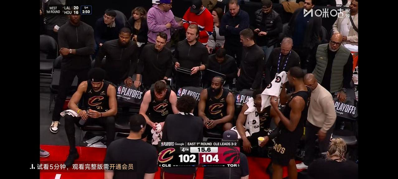 北京时间5月4日07：40，NBA季后赛首轮骑士抢7大战114：102战胜猛龙，