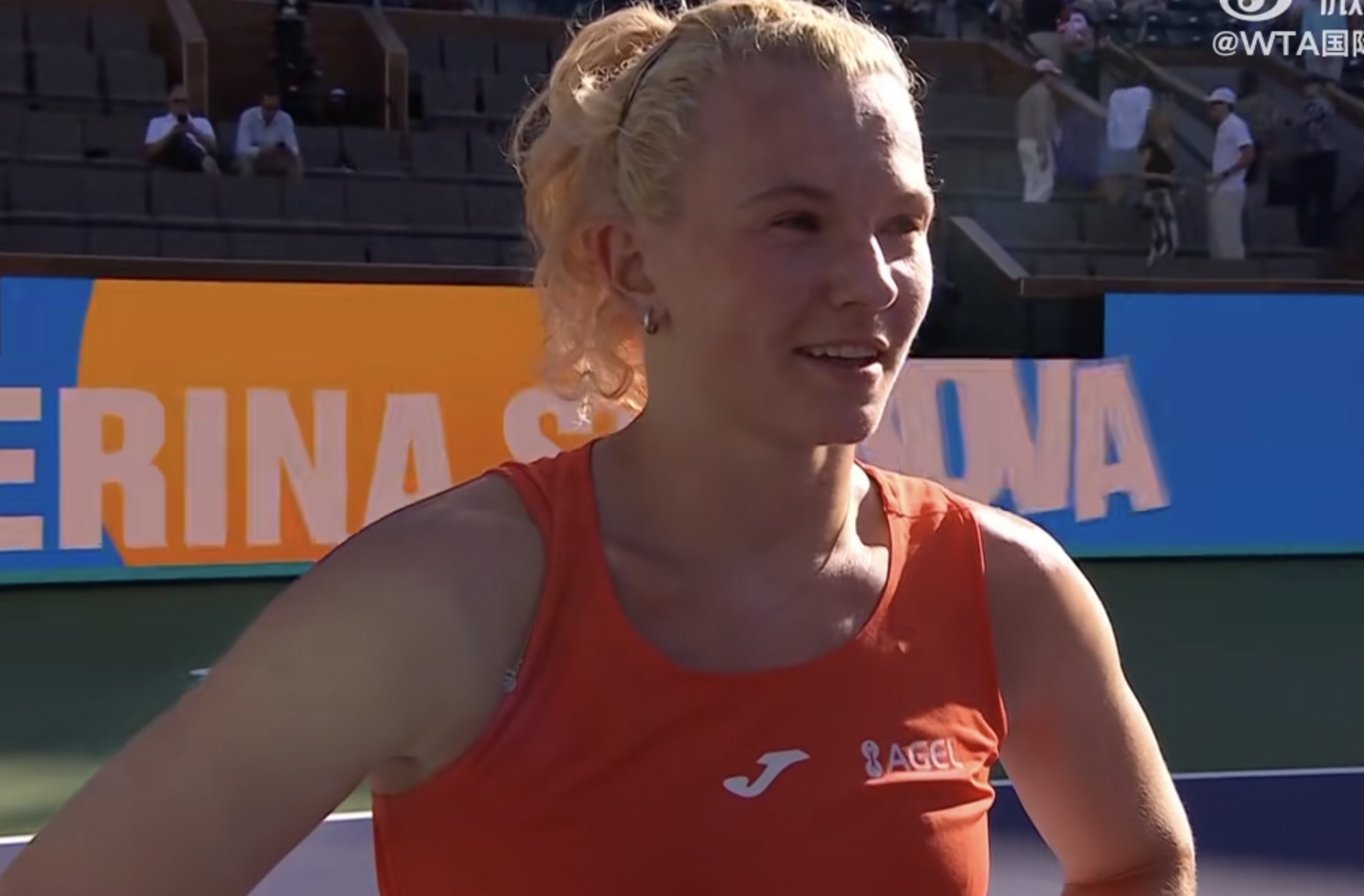 西尼亚科娃谈挑落卫冕冠军：关键是享受比赛，尽力拼每一分