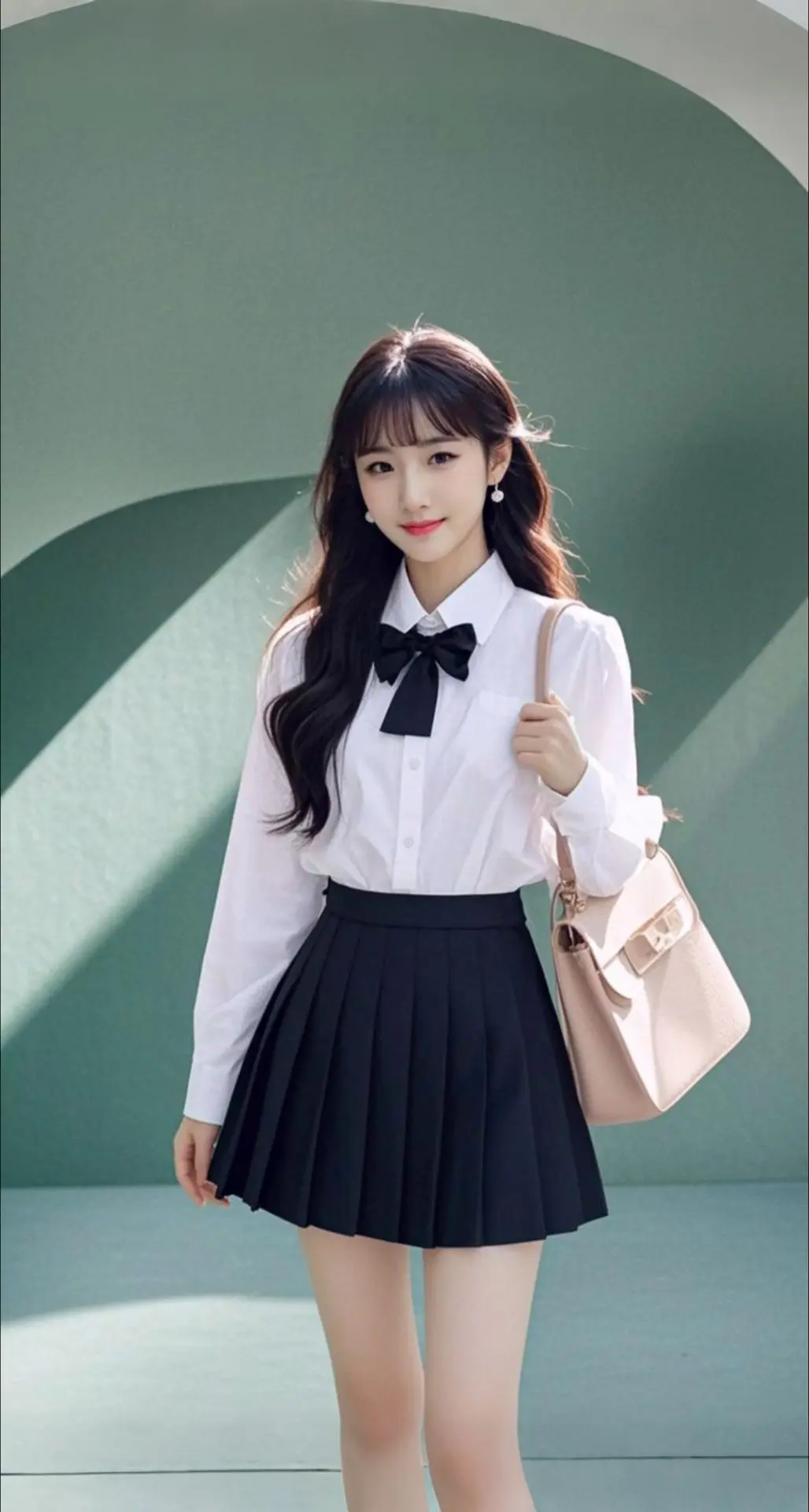 AI扩图 AI青柠少女