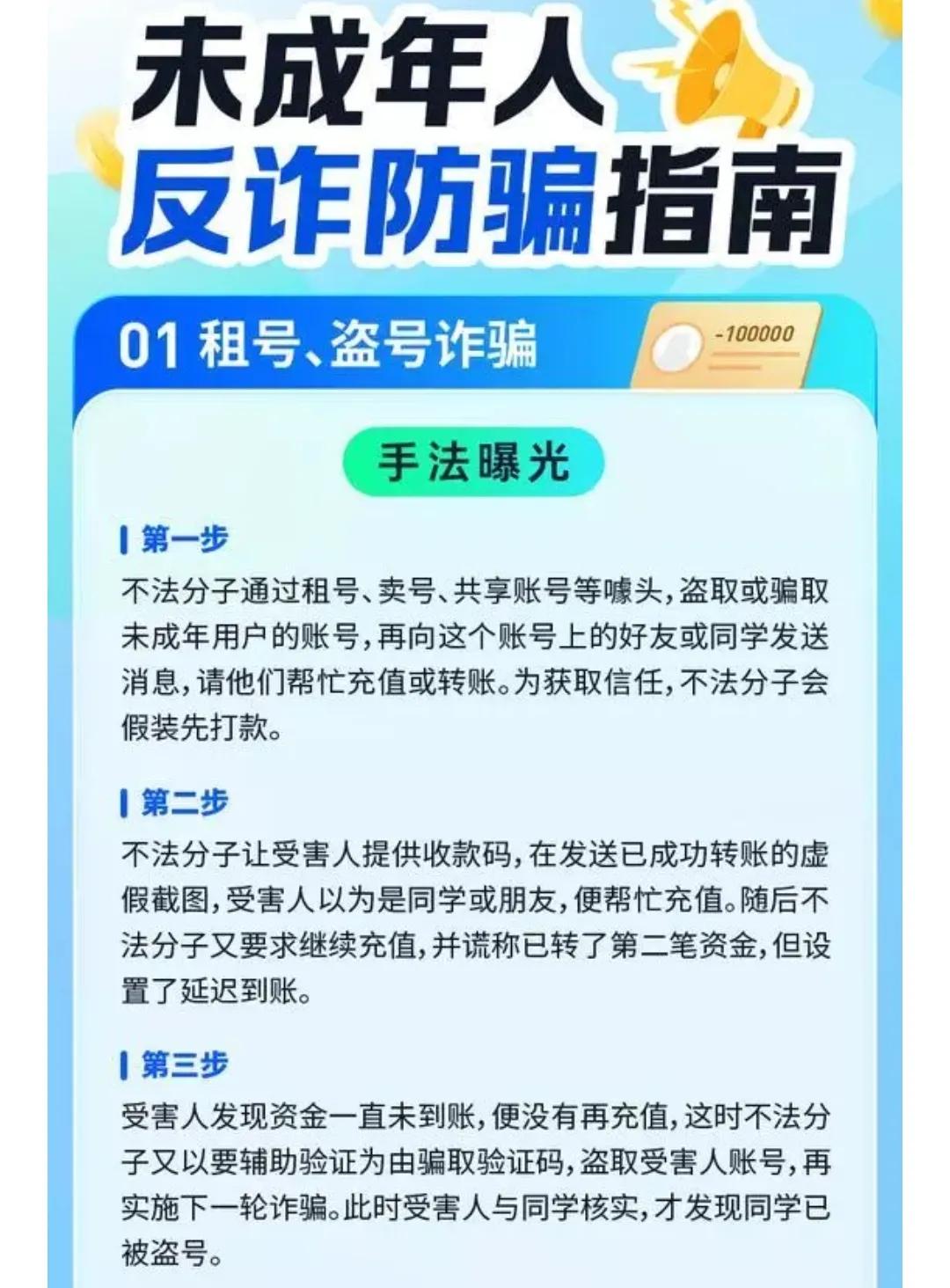 近年来，不法分子利用未成年人防范意识薄弱、易信任他人的特点，诈骗手段愈发花样繁多