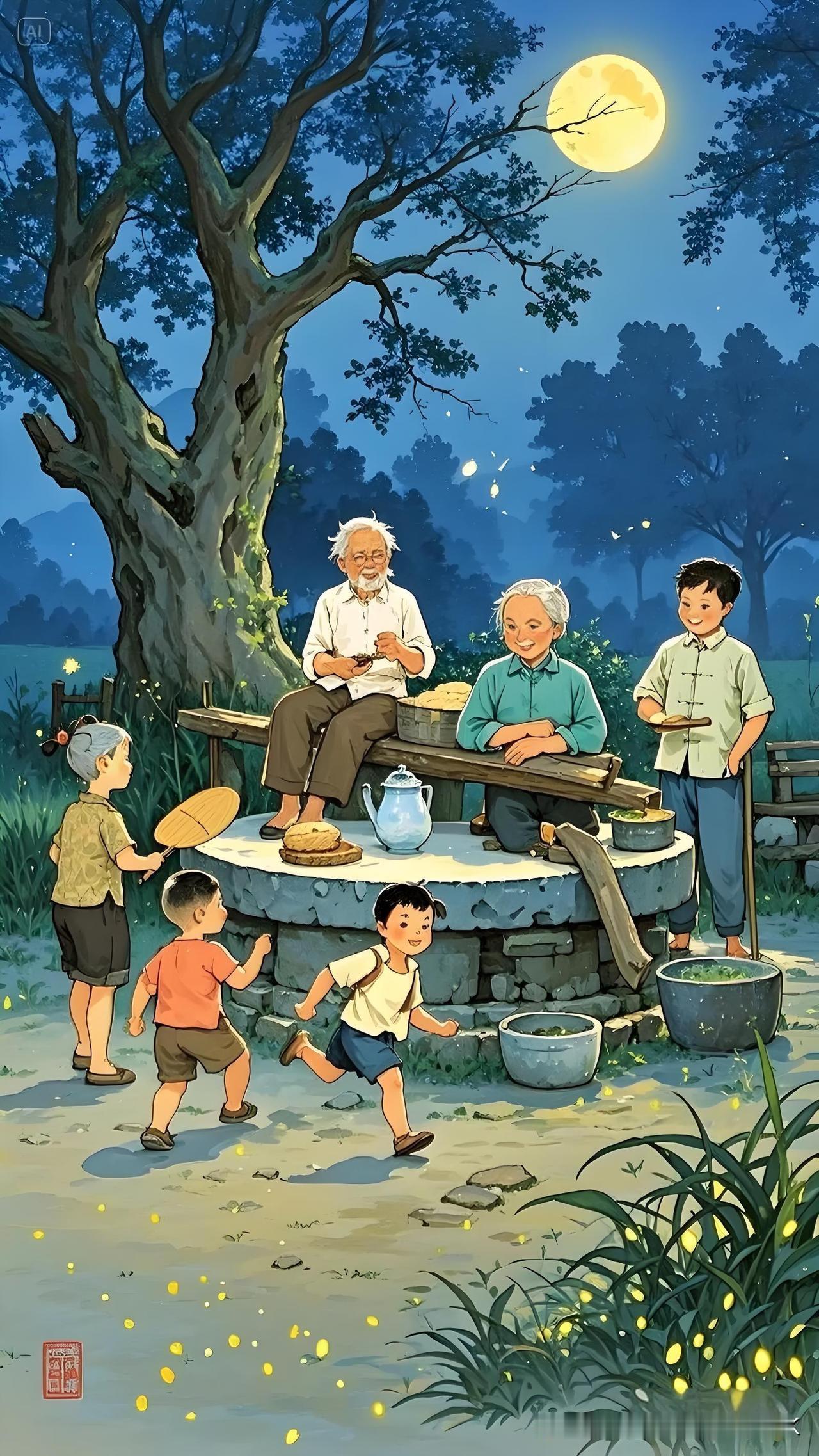 《小亭夜坐即景》
——宋·赵必常
小亭夜坐涤炎蒸，
顿觉风清趣已成。
数点流萤亭