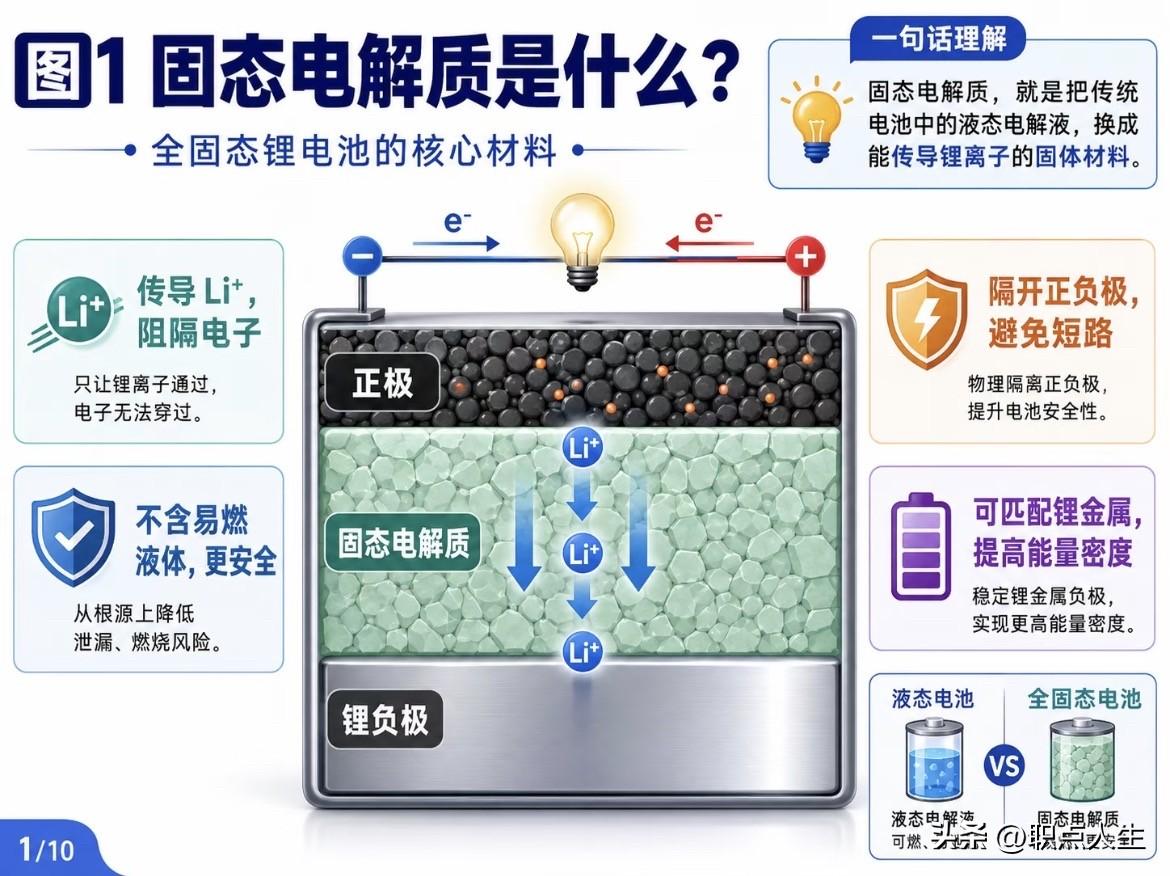 不懂固态电解质，算不上真正了解固态电池