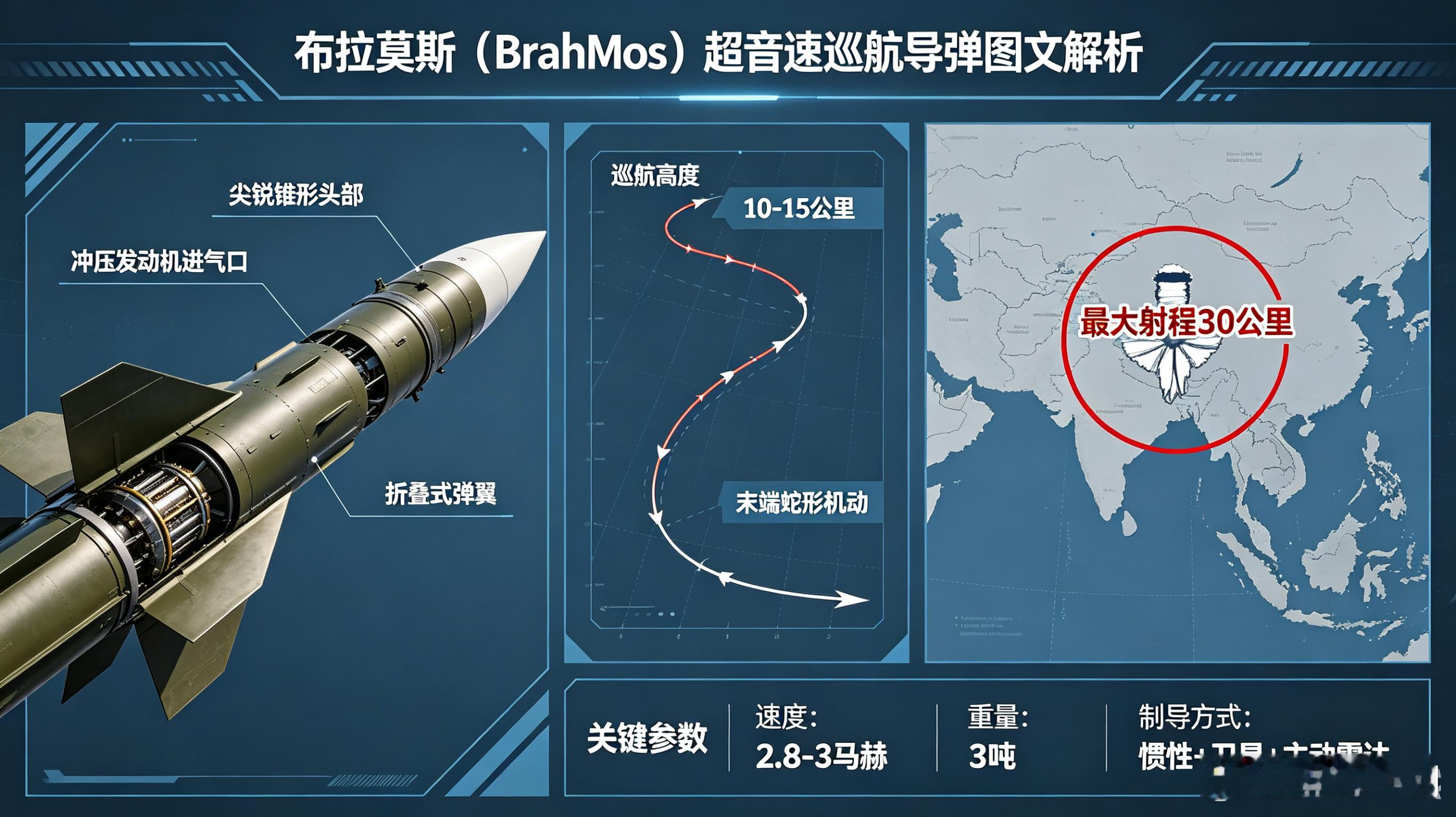 每天认识一件兵器——“布拉莫斯”（BrahMos）高超音速巡航导弹家族今天聊聊印