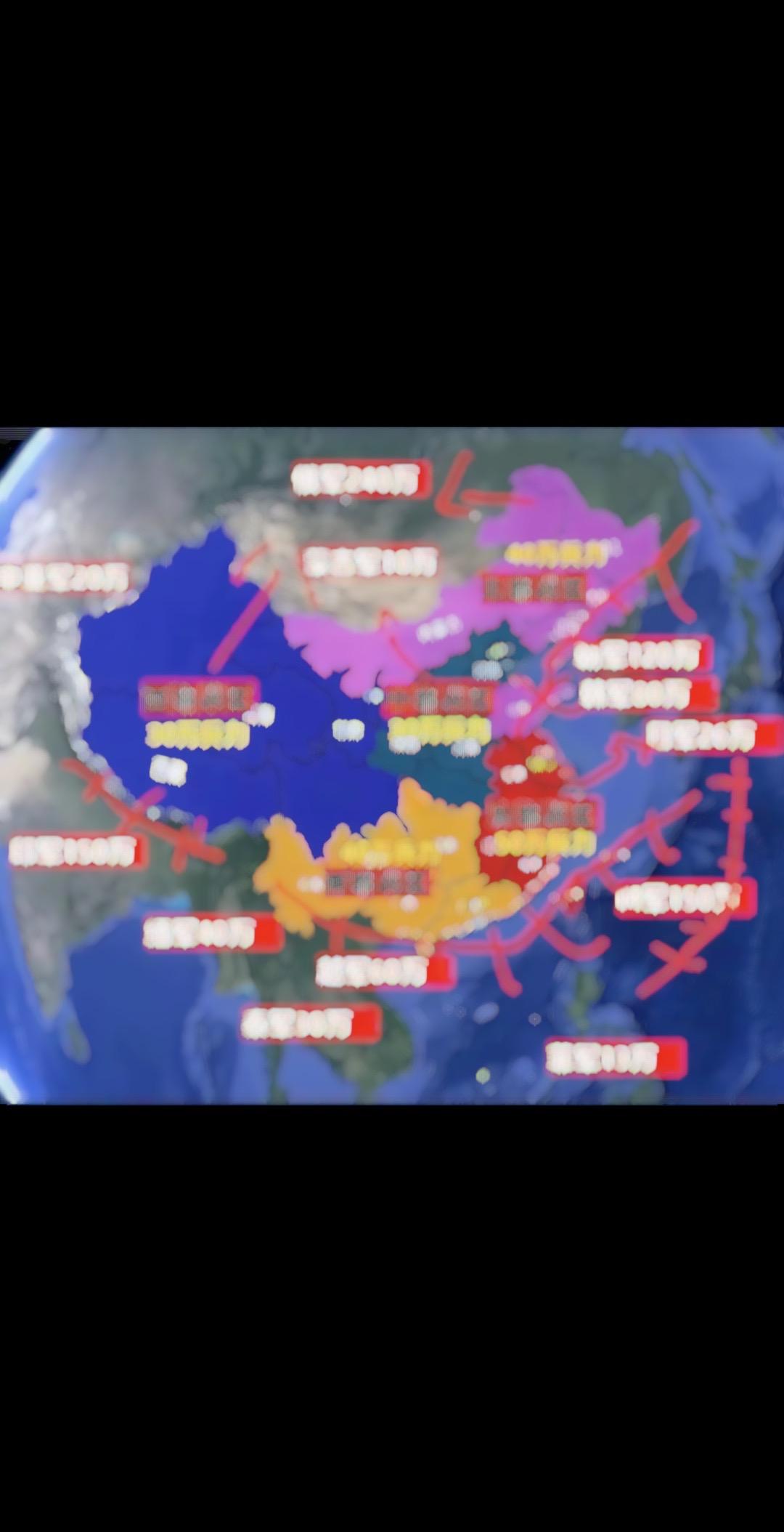 这张图可以直观体现出，解放军五大战区的防。御方向和具体任务。 东部战区...