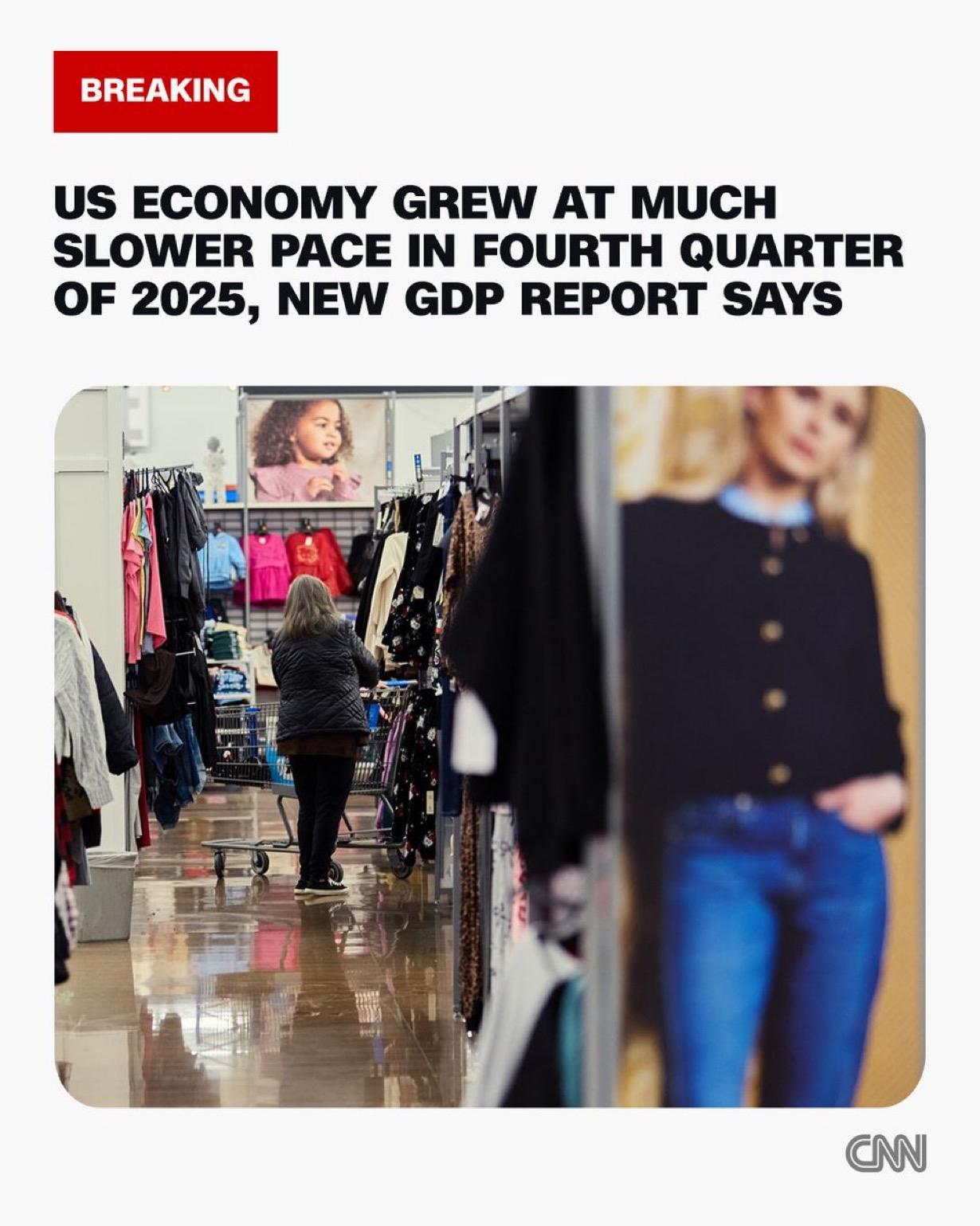 最新发布的GDP报告显示，美国经济去年增长2.2%，创下2020年以来的最低增速