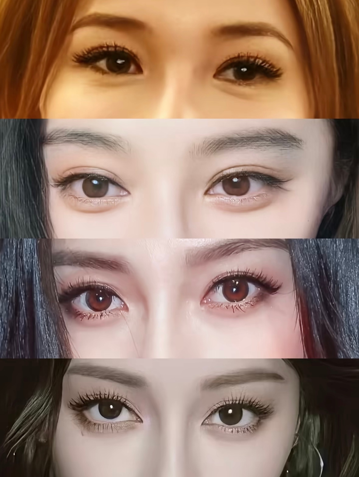 狐狸桃花眼 我超喜欢 现在95 00花很少有这种眼睛了…. 