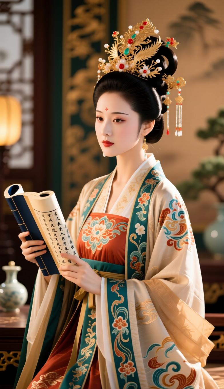 七律·咏班昭
 
曹家才女冠东京，家学相传笔自擎。
续撰汉史补残卷，入宫授业动公