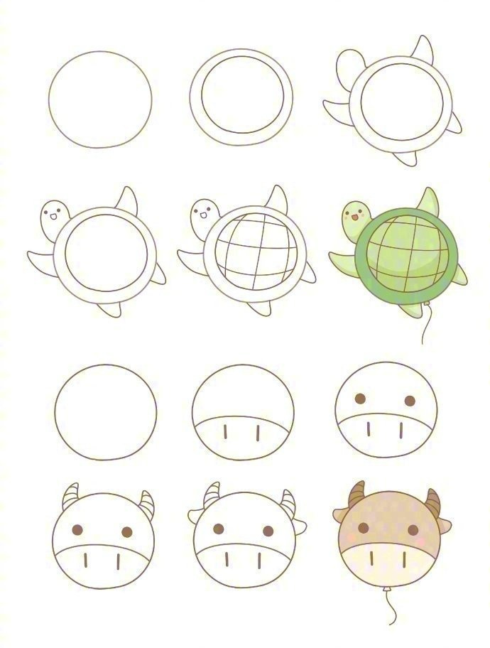 可可爱爱的简笔画~ ​​​