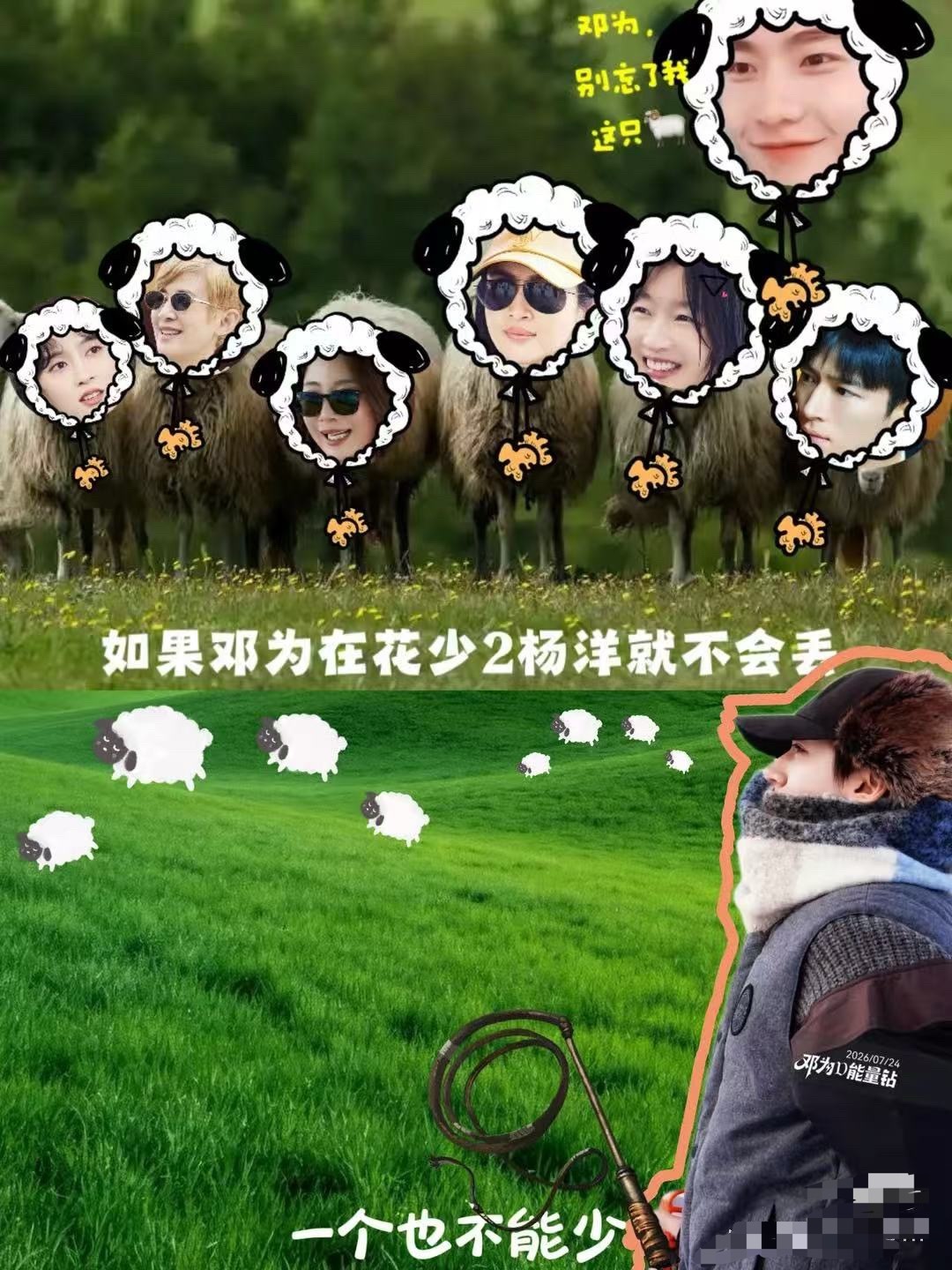 如果邓为在花少2杨洋就不会丢这张图太有梗了[笑cry] ​​​
