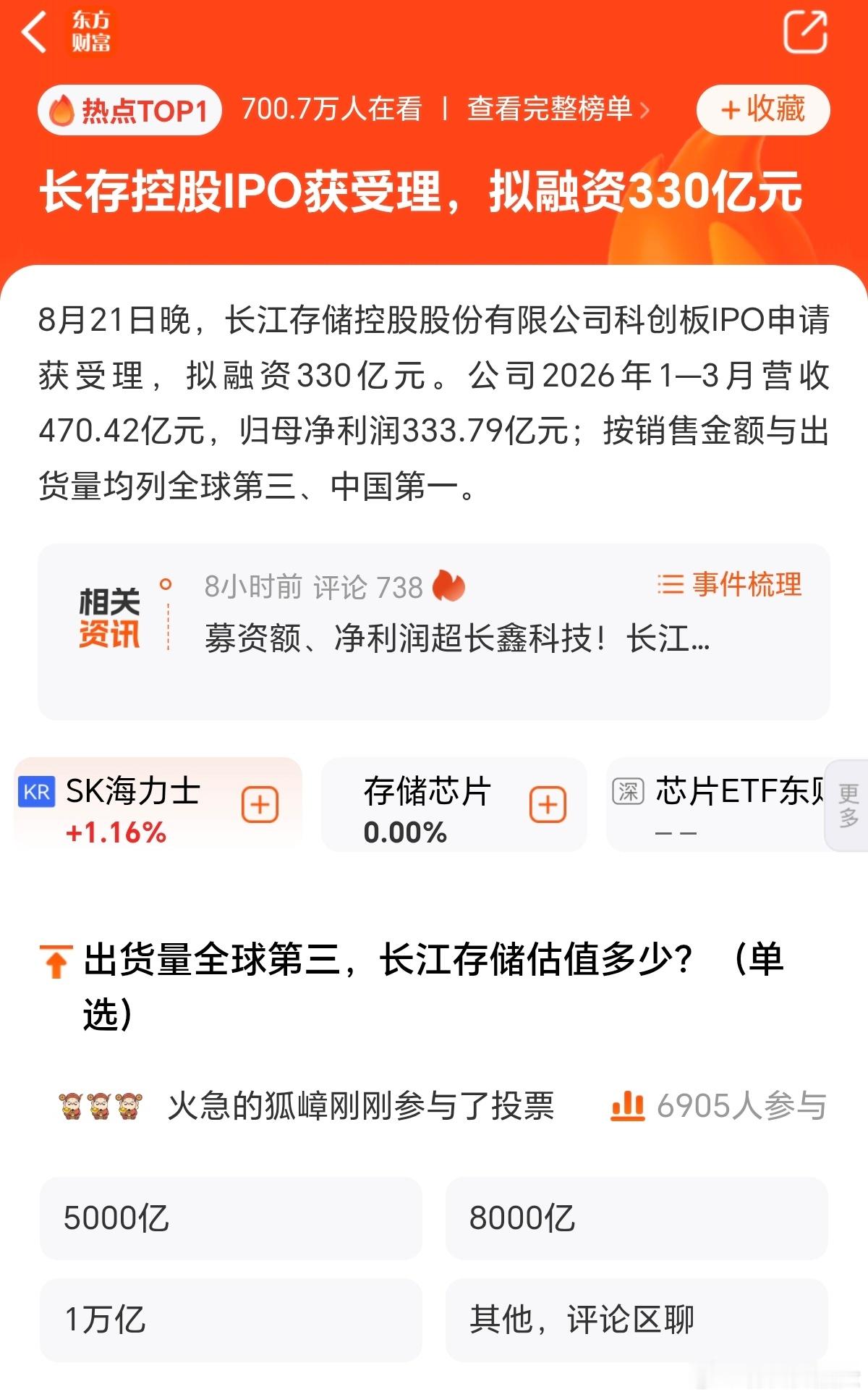 长江存储，今天有套利机会？ 