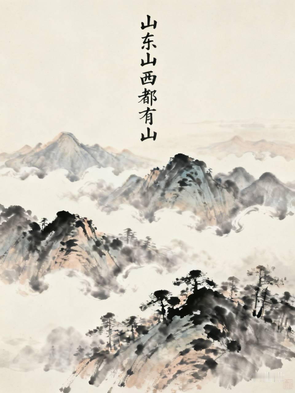 看到“山东山西都有山”这个上联，立马就觉得很妙。它巧妙地用了地域名，还让“山”字