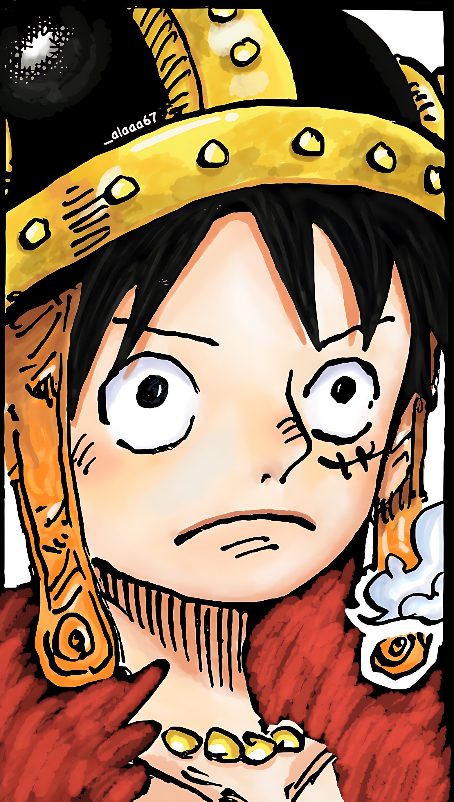 海贼王 海贼王 被上色了，路飞怎么这么萌啊上色来自TWI：_alaaa67 