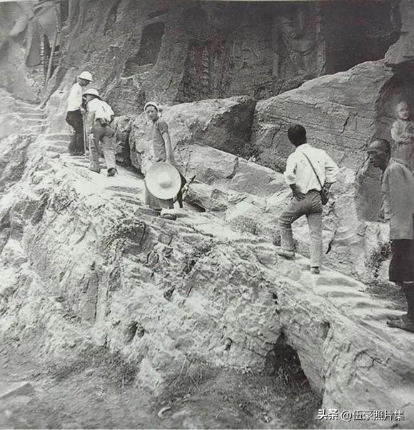 1936年 ，梁思成、林徽因与刘敦桢等，对龙门石窟进行了为期数天的集中调查的老照