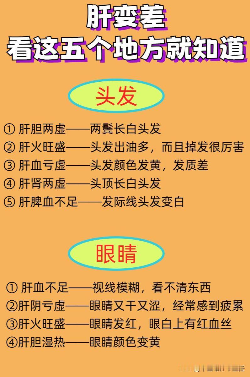 肝不好，身体这五个地方会有征兆，出现一个也要注意！