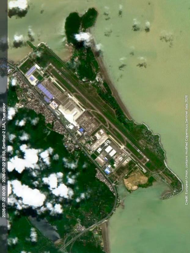 珠海机场最近高清卫星图（7.22）