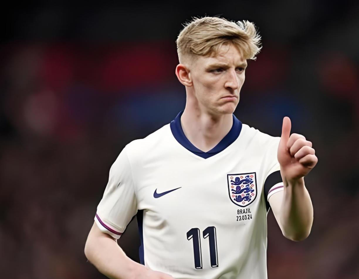 戈登破门，英格兰队1-0领先阿根廷队！
世界杯半决赛，英格兰队PK阿根廷队，双方