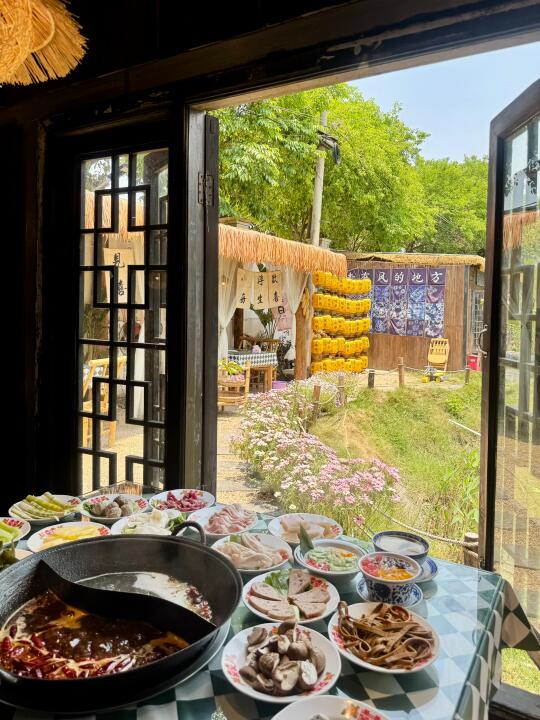 北海！！首家！！庭院风院子火锅。。