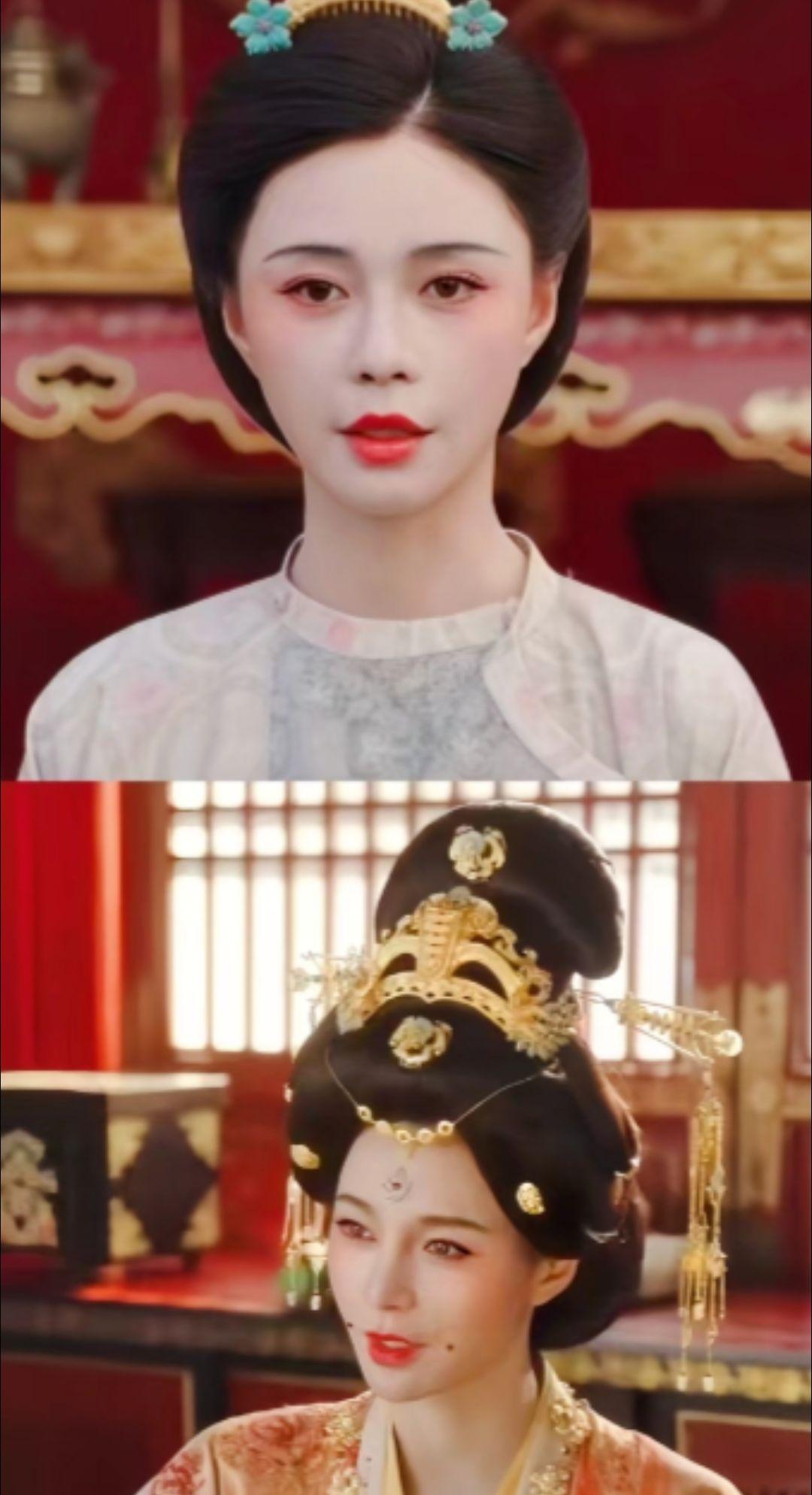 沈梦辰的贵妃头饰感觉有点儿压头是怎么回事 她是三郎的爱妃皇甫令歌。 在...