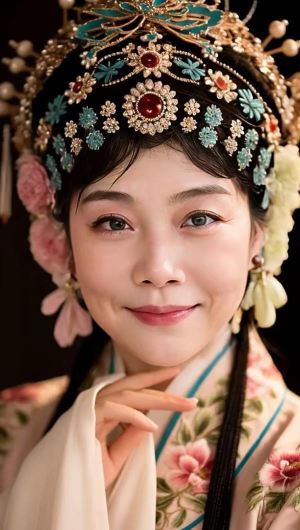 梨花颂。AI戏曲扮相照