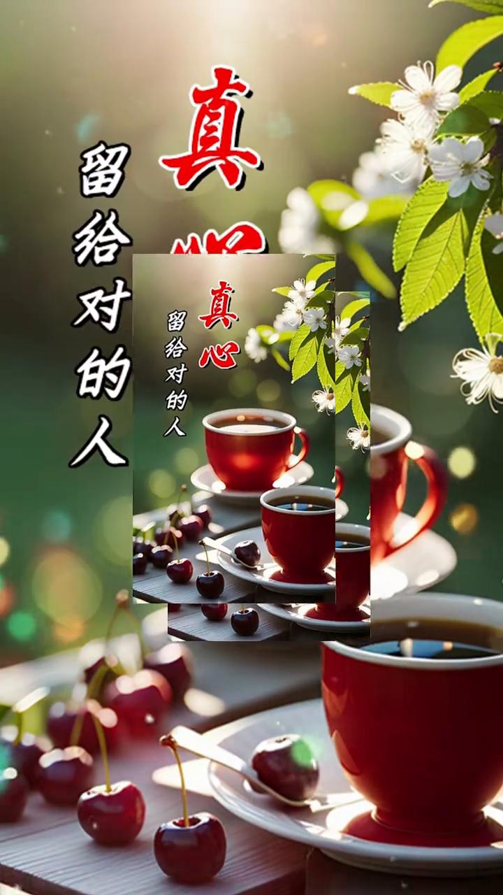 真心留给对的人。