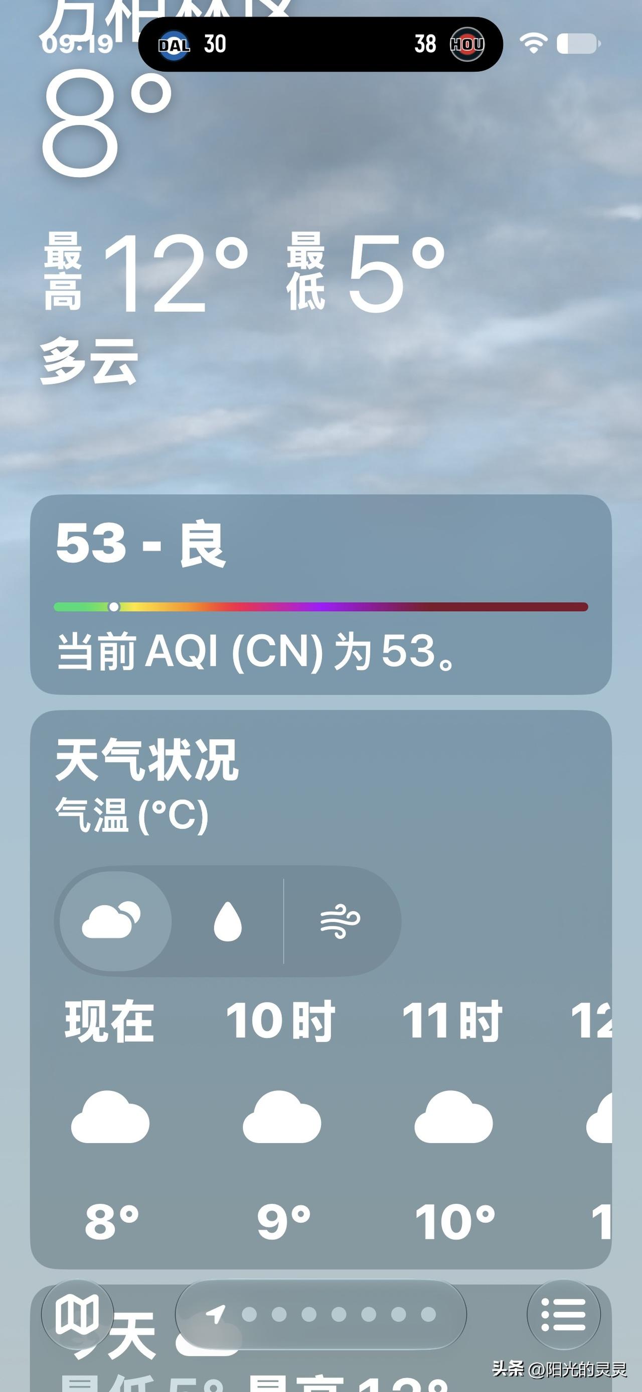 降了，温度不但降了，而且降的相当可以。
昨天最高温度 13 度，今天已经成了 1