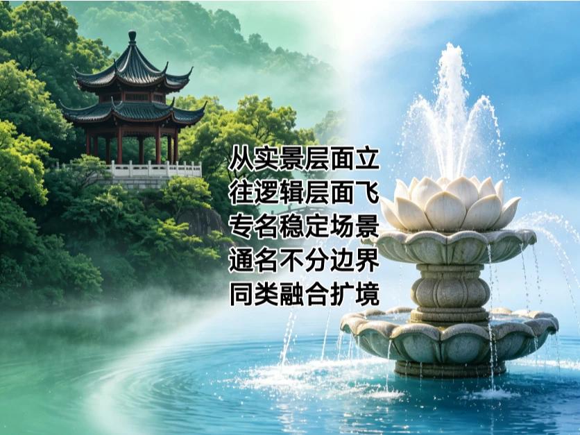 关键是读者不懂继海架构，【观音山】专名，【山水】通名。从专名立意，往通名扩境。从