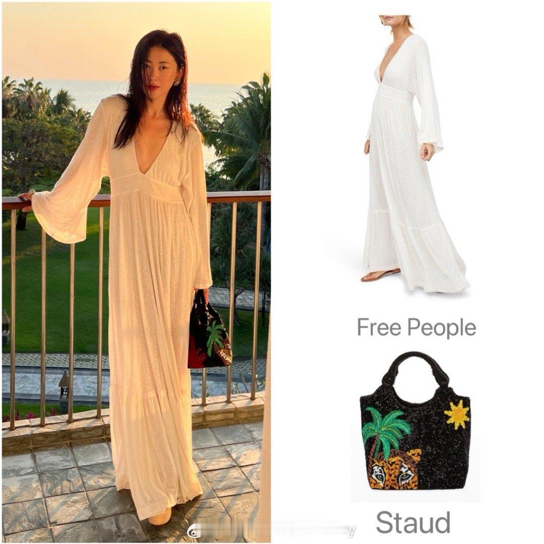 朱珠晒海南度假照，满满的女人味～ ​​​