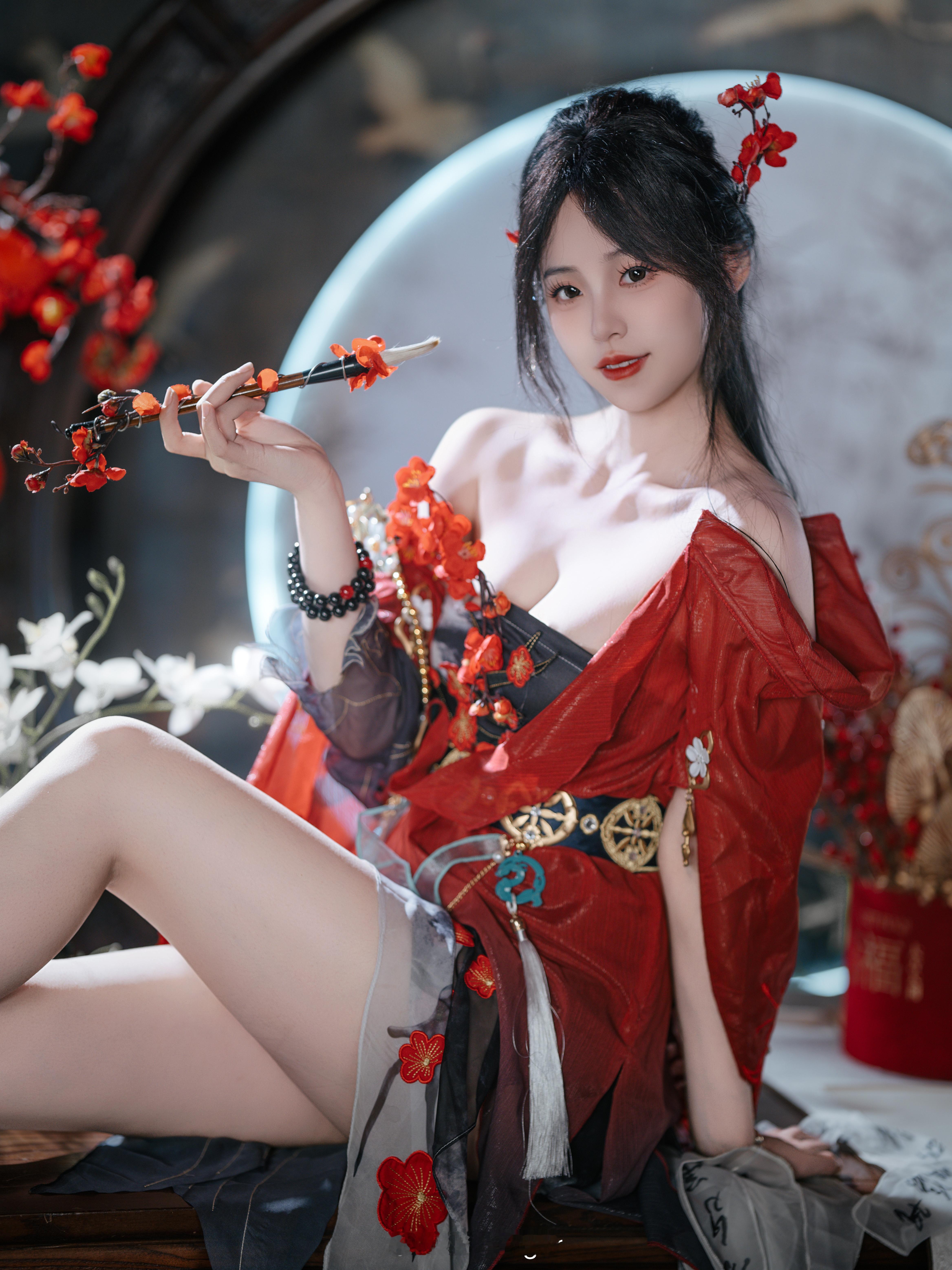 寒梅映雪贺新春～清寒给大家拜年啦！📷：永劫无间2024劫杯娅鸽Yager[超话