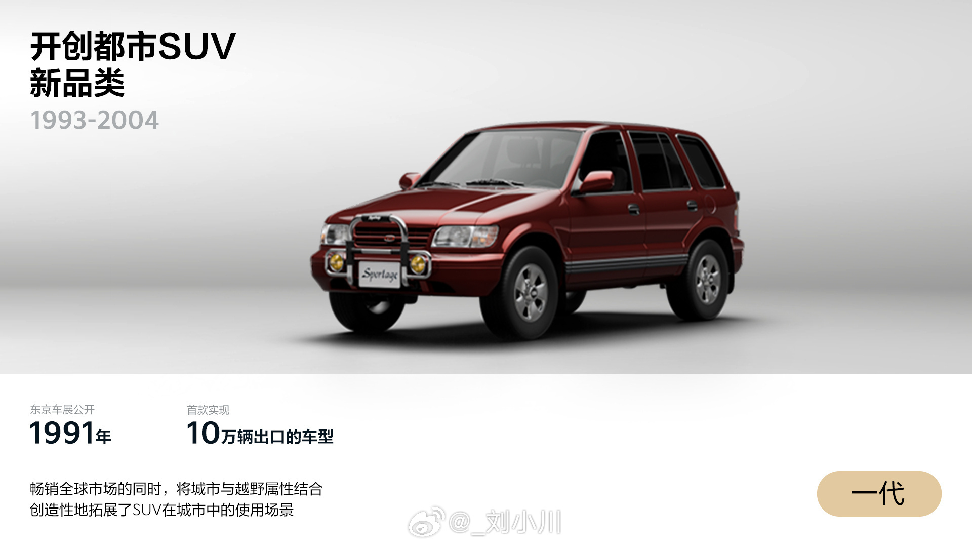 历代起亚sportage盘点  历代起亚Sportage盘点，大家最喜欢哪一代