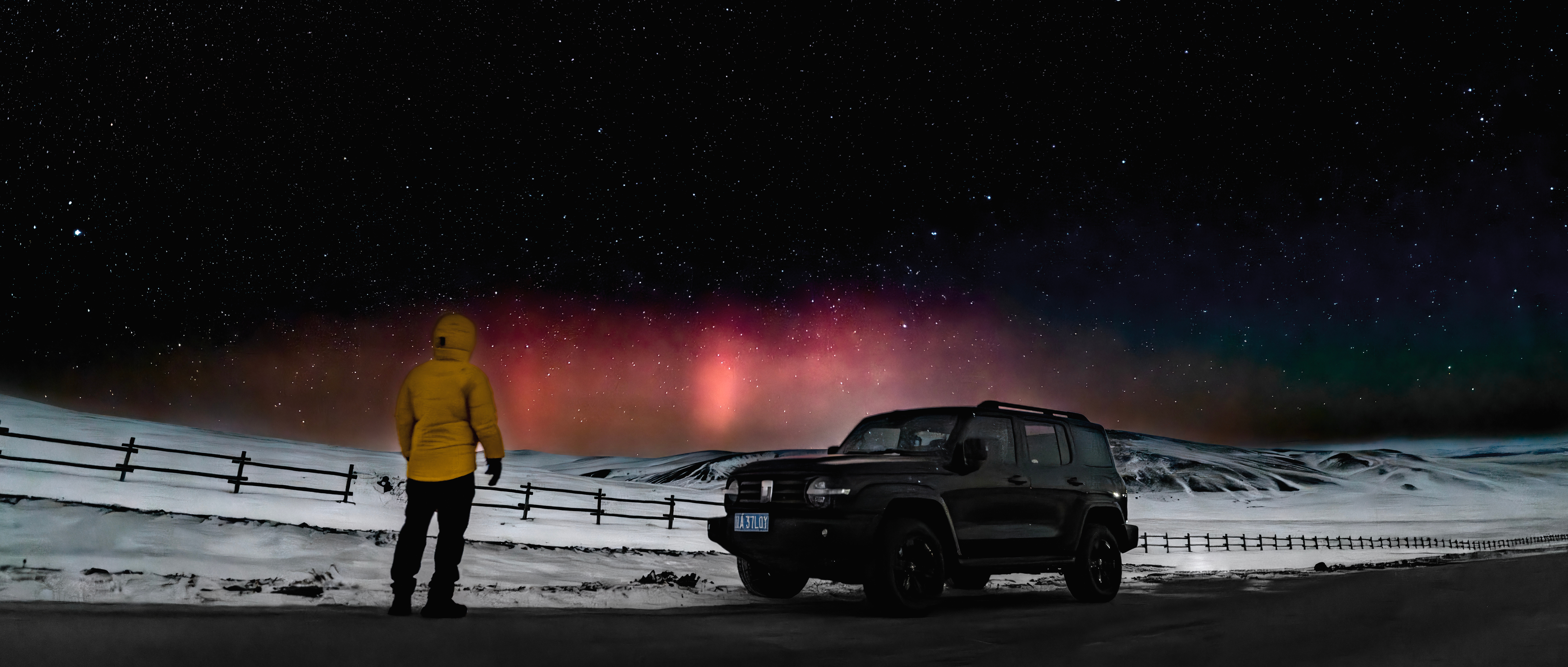 中午得到消息，下午上飞机，晚上就跑到了呼伦贝尔看了人生第一次极光。完成了人生第一