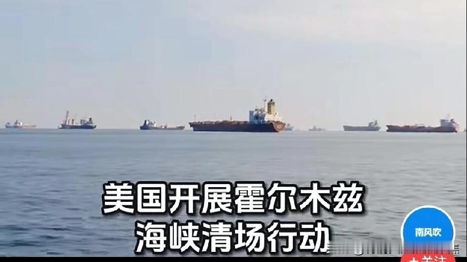 美国开展霍尔木兹海峡清场行动：引导被困船只驶离相关海域。网友评论精彩了!