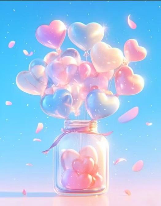 梦幻心形气球，甜蜜满满，爱意满满！💖🎈💖梦幻气球写真 气球创意照片