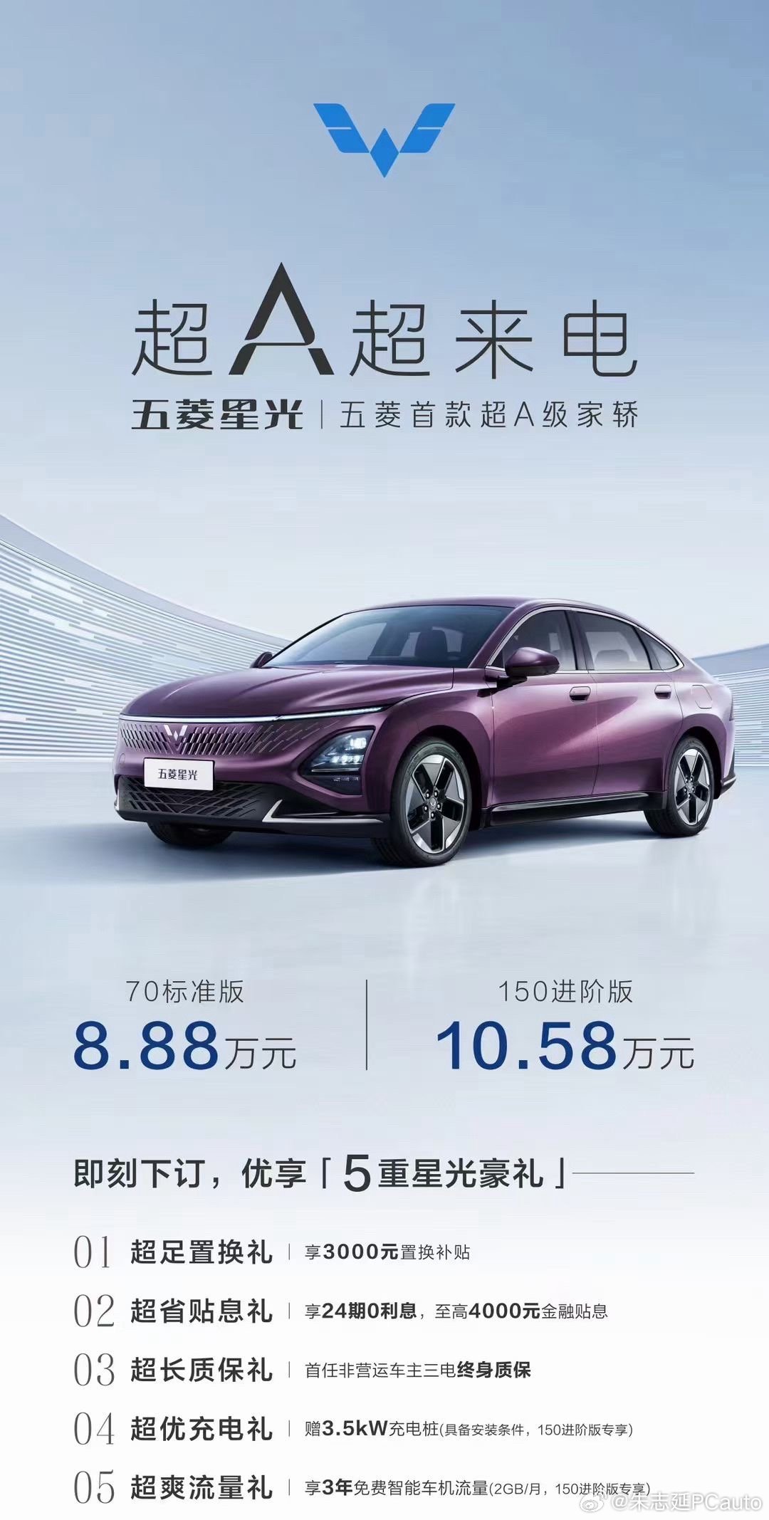 五菱星光上市，8.88万起，从这个产品定价看得出五菱真是性价比微操大师，贴身肉搏