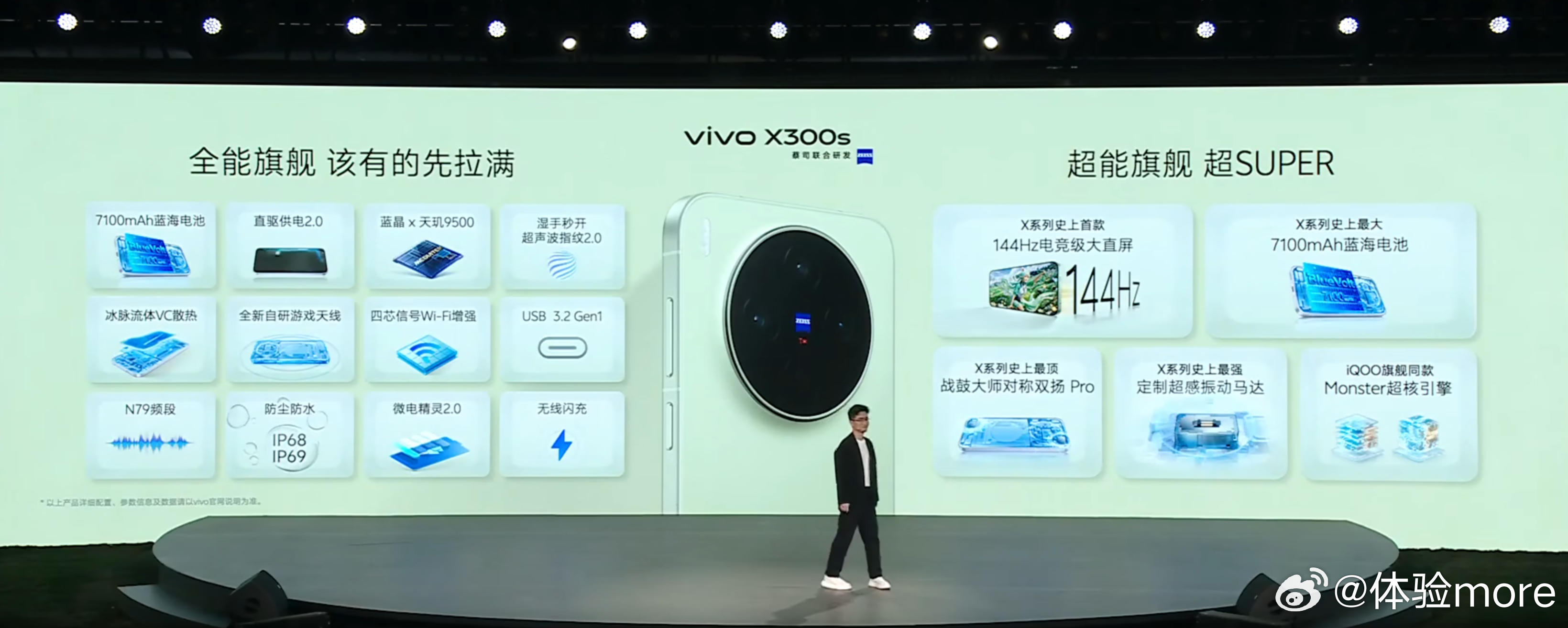 vivo X300s该有的规格都有：天玑9500，90W+40W+7100mAh
