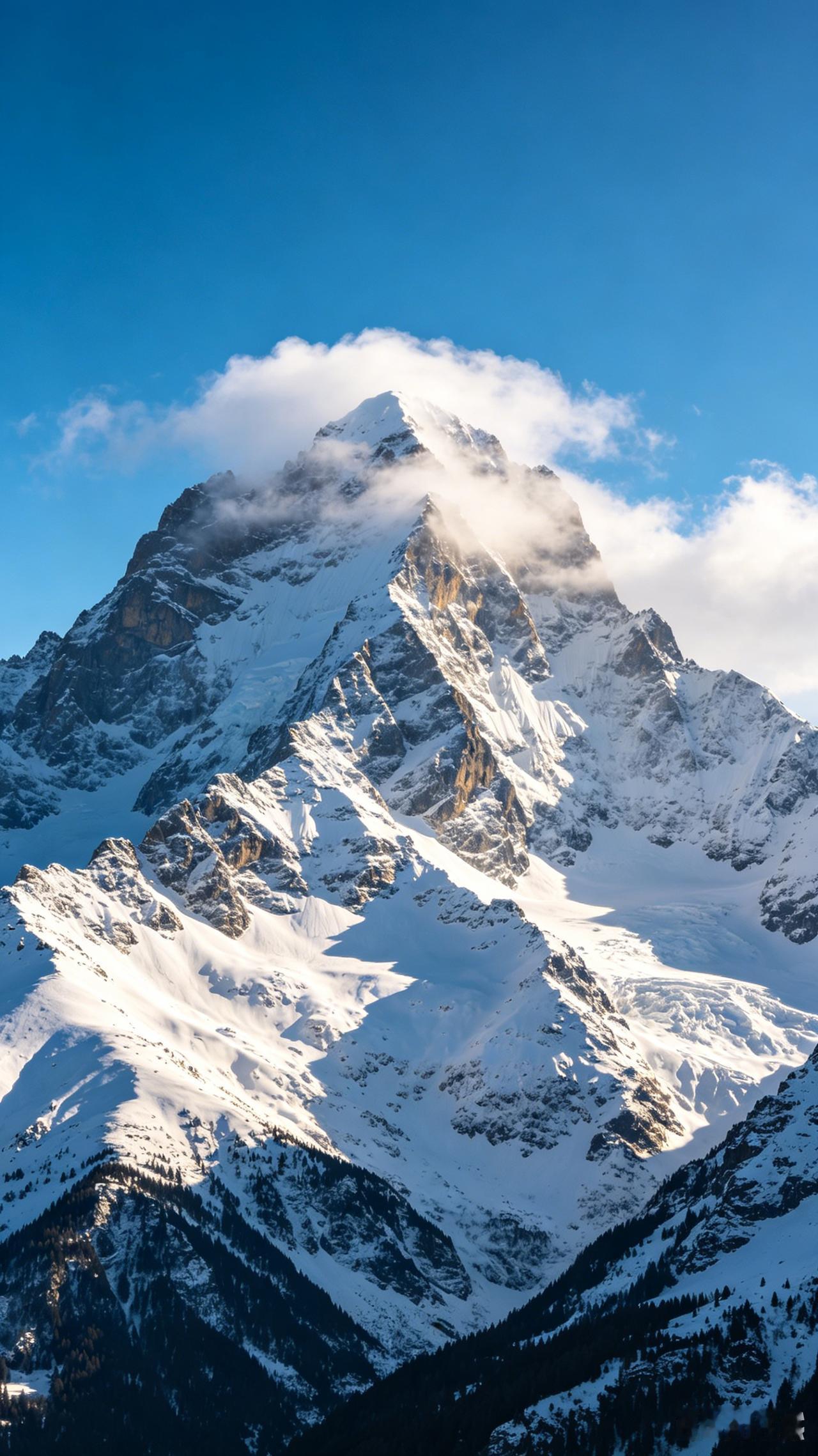 看完这座雪山，我所有的执念都放下了
如果你觉得生活太累、心里太乱，
 就看看这张