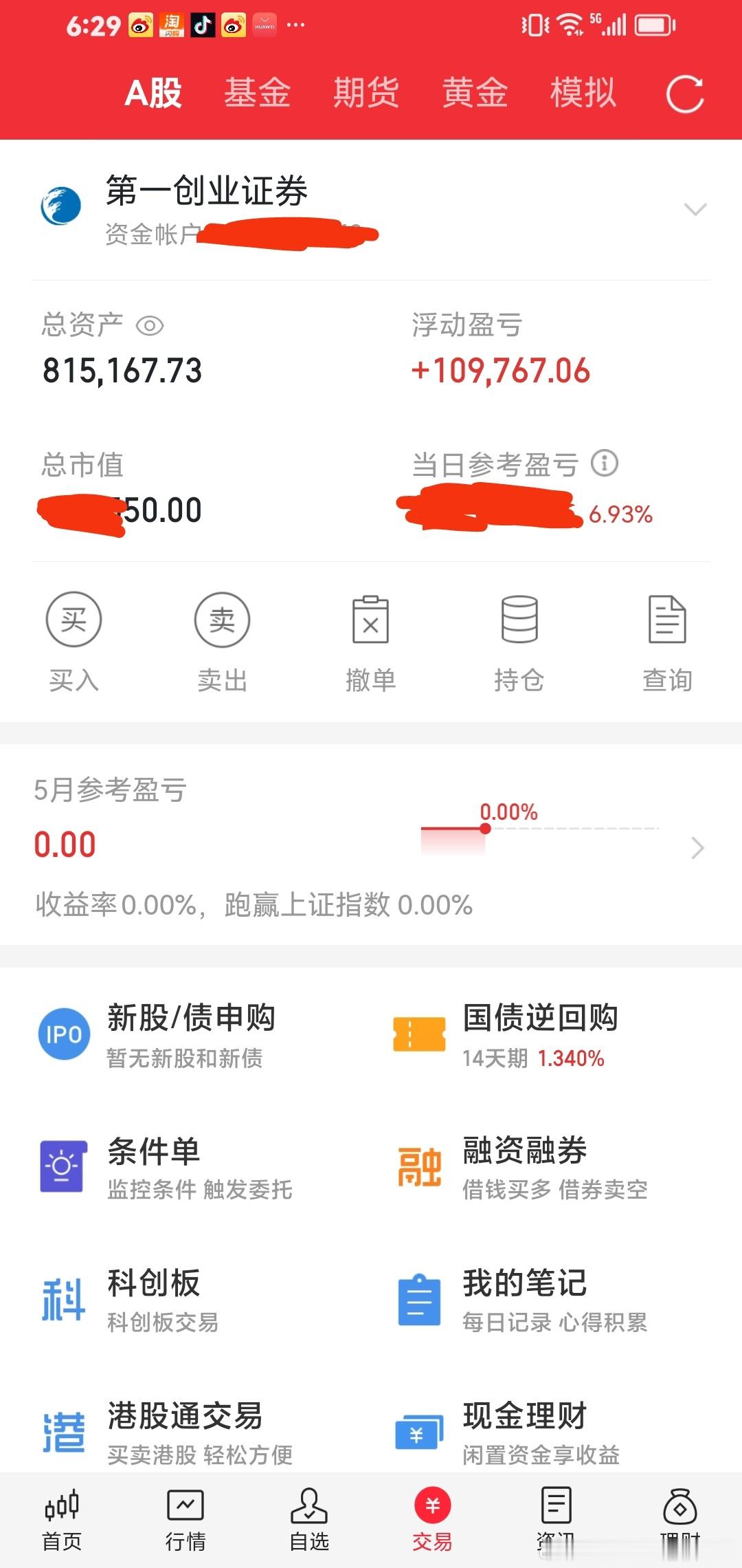 5月A股行情只会越来越好，相信我，相信光，有光就有玄学力量。第一：今年我会更加专