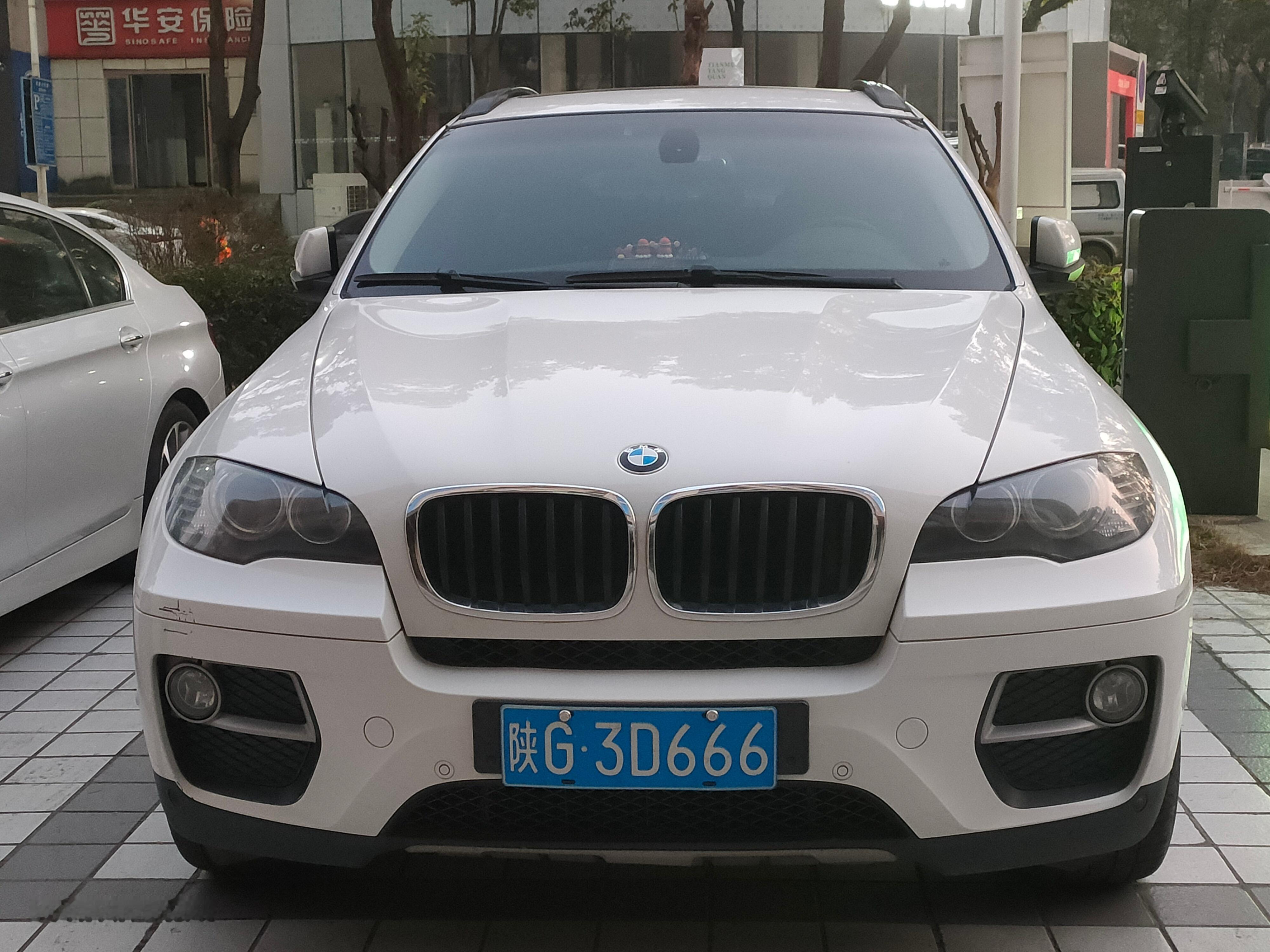 全球车牌 陕G3D666宝马X6 安康