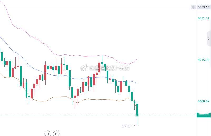 黄金4006位置进多，止盈4120，止损4000 