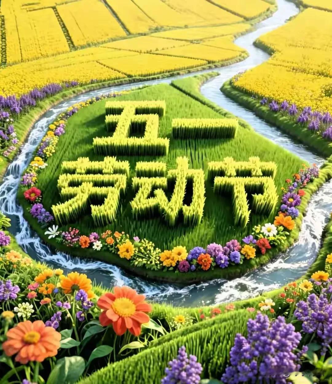 咏劳动
 
五月清风拂九州，
千家劳作竞风流。
躬耕市井守初心，
戍守边疆壮志酬