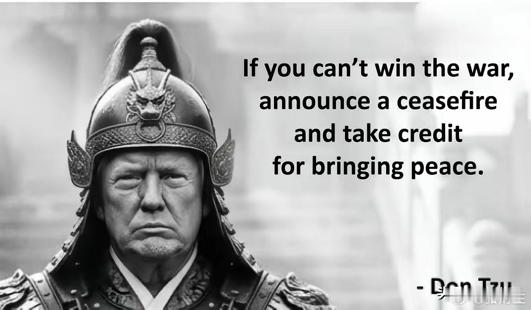 最新唐子语录：如果你赢不了战争，就宣布停火，然后将和平的功劳归于自己