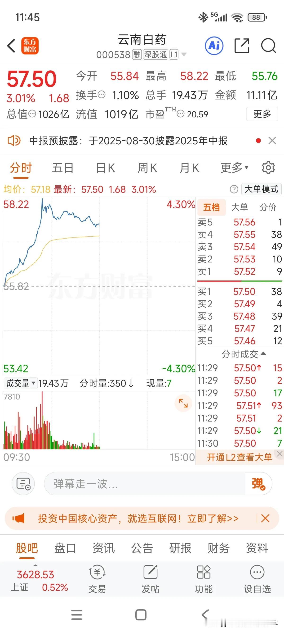 云南白药的风吹过来了[呲牙]？今天创了个小新高，其实中药在商业模式上跟白酒有点类