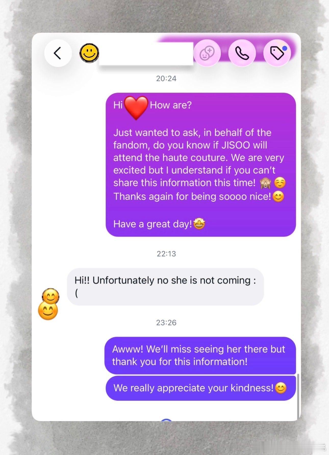 JISOO 今年不出席 Dior 高定秀，还蛮少见的。 