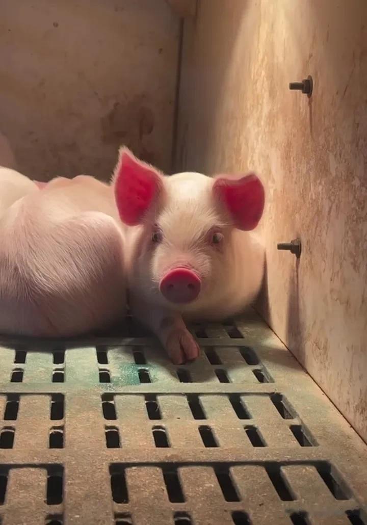 第一次看这么干净，还眉清目秀的🐷