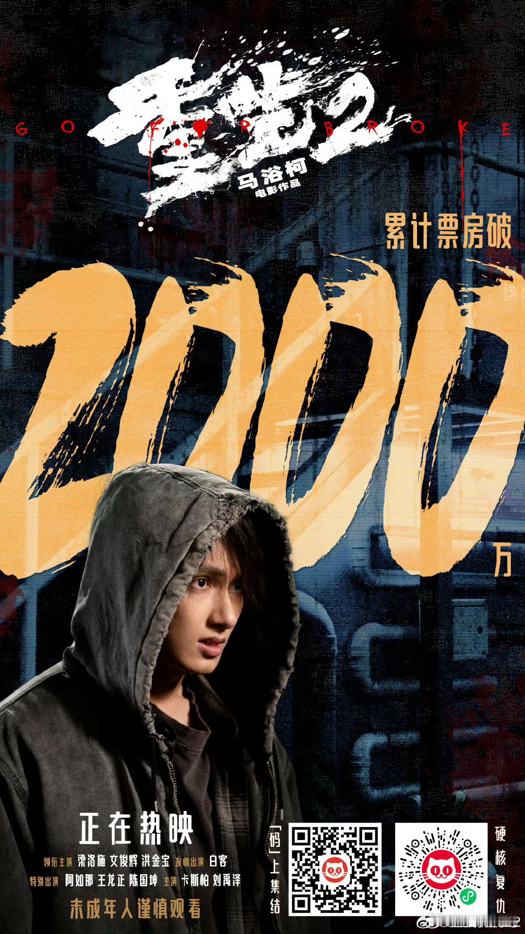 曝电影重生2累计票房破2000万重生2票房突破2000万 由马浴柯自编自导的犯罪