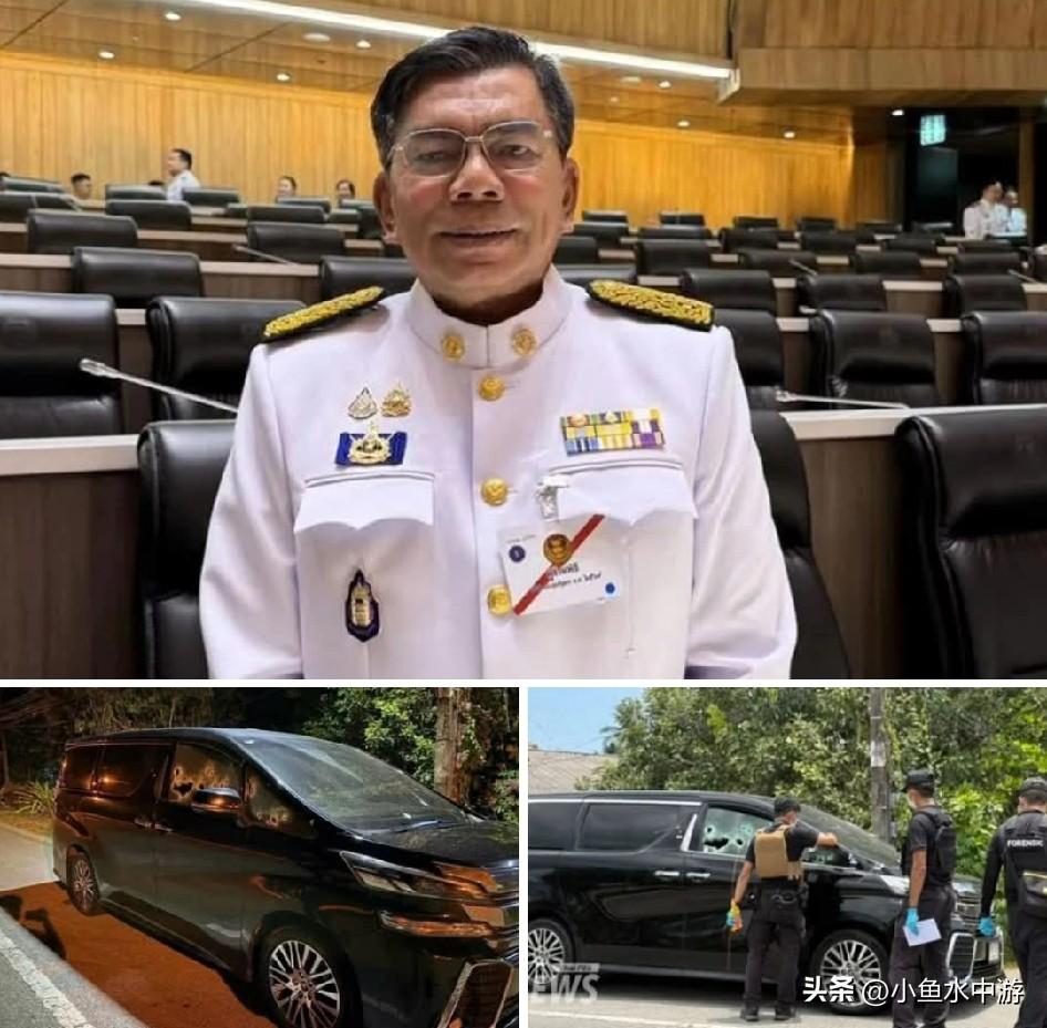 泰国民族党国会议员卡蒙萨·利瓦莫（Kamonsak Leewamoh）凌晨乘车回